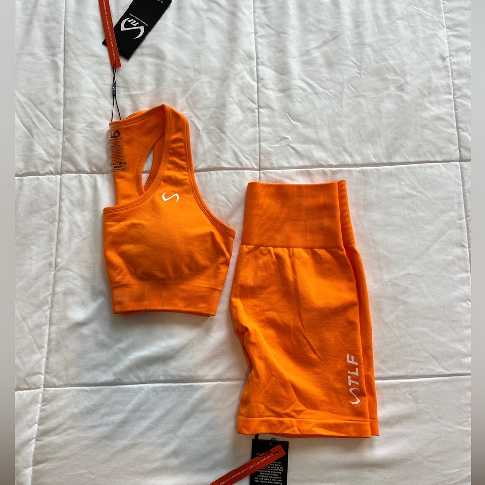 TLF Sculpt Seamless Orange Matching Set Medium
